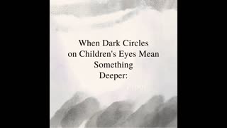 Why Dark Circles in Children Matter — And What My Story Reveals