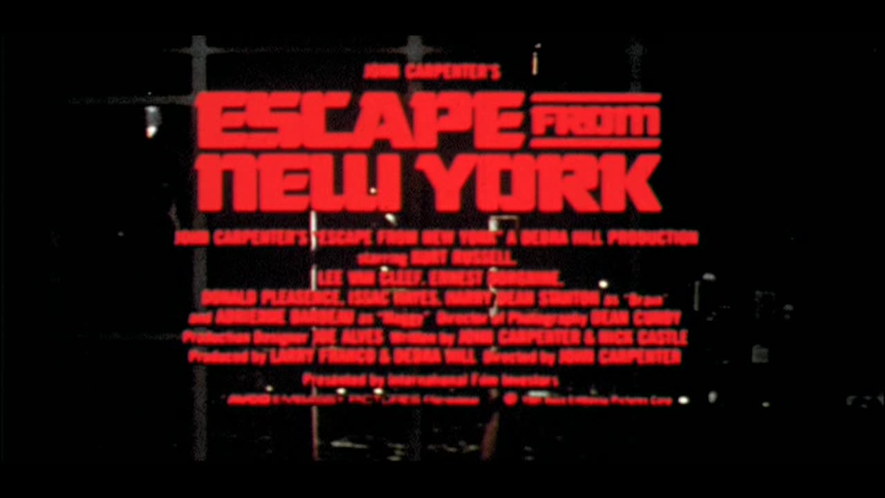 Escape From New York Trailer