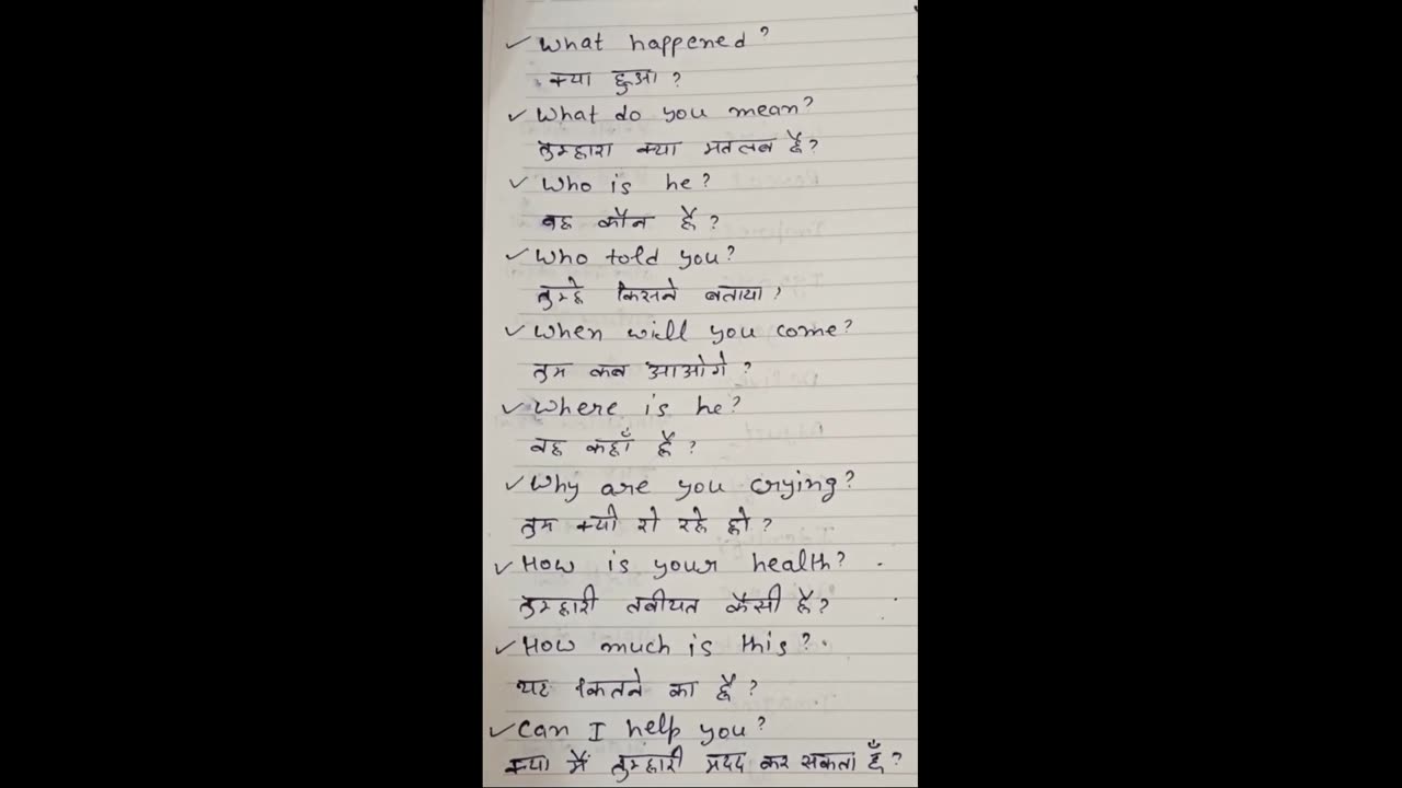 daily use English words # Manglagarg