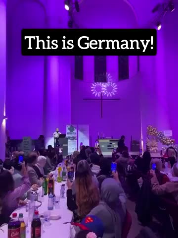 Head Chopping Invaders Take over a Church in Germany and Desecrate it with Islamic Chants