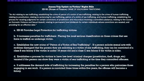 Trafficking & Legislation in Juneau - Presented by Stacy Yates and the non-profit My House