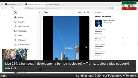 Live 289: L'Iran peut-il développer la bombe nucléaire? + Trump, toujours plus supporté aux É-U