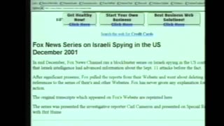 Rare Carl Cameron segment about his coverage of Israel's involvement in 9/11