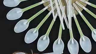 Trending: Plastic Spoons Reuse #shorts #viral #spoonscrafts #reuse #crafts #diy