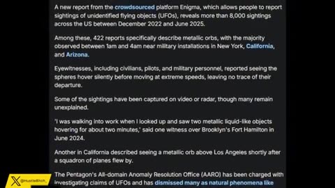IMPORTANT: 8,000 UFO Orb Sightings, the CDC’s New Thiel Agenda, Hazmat Storms a Plane