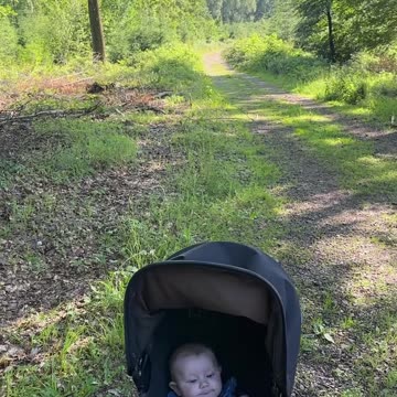 baby’s first nature adventure — pure joy and smiles!