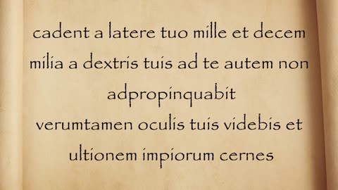 Psalm 91 in Latin