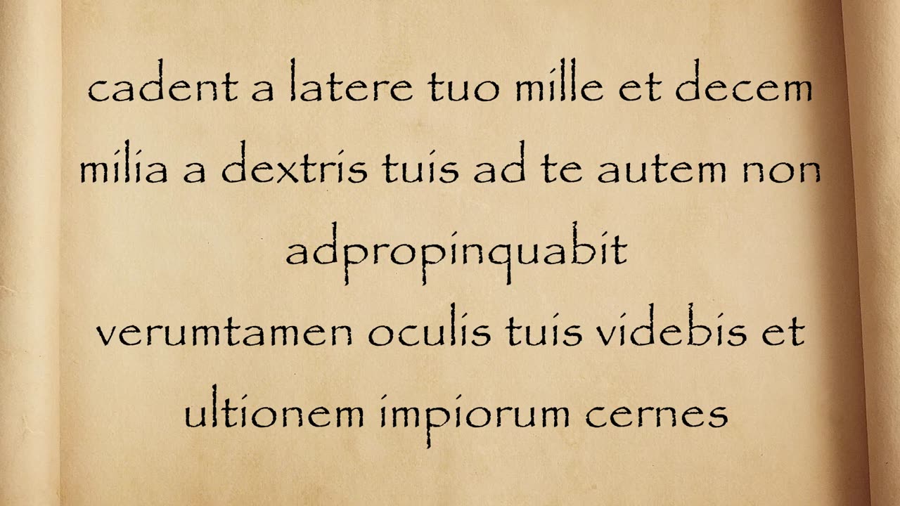 Psalm 91 in Latin