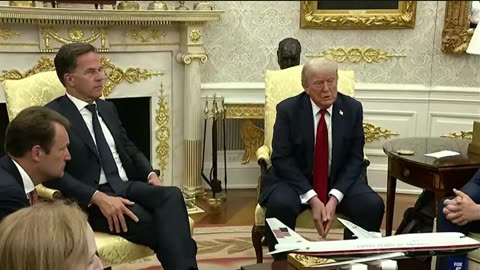 President Donald Trump Meets NATO Secretary-General