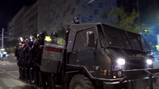 Serbia's police use tear gas to disperse protesters