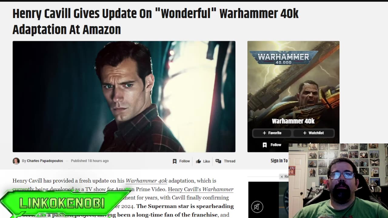 Henry Cavill Gives Update On Warhammer 40 K Series