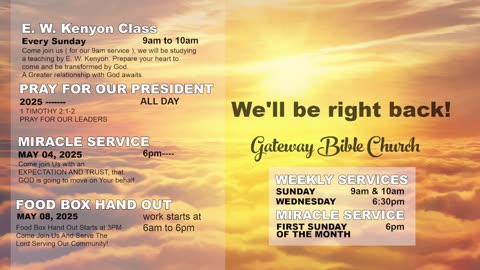 OverFlow (Pastor Tony Frazee) Gateway Bible Church 630pm 2025-04-30