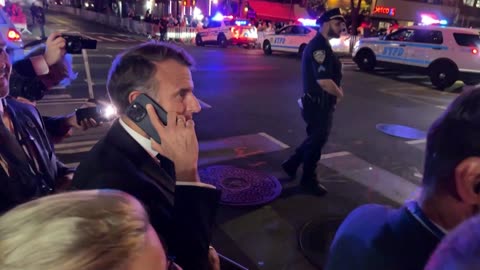 Macron bllokohet në trafik pasi po kalonte autokolona e Trump