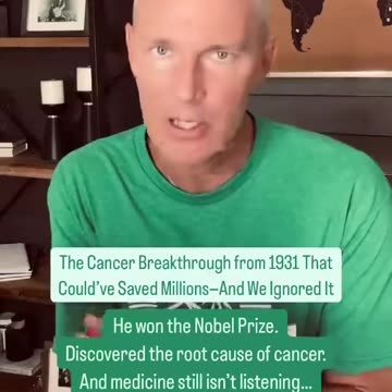 In 1931, a doctor discovered the real root of cancer and the world ignored him.