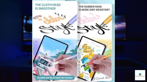 Stylus (8Pcs), 2 in 1 Stylus Pen for Touchscreen, High Precision and Sensitivity Double Ru