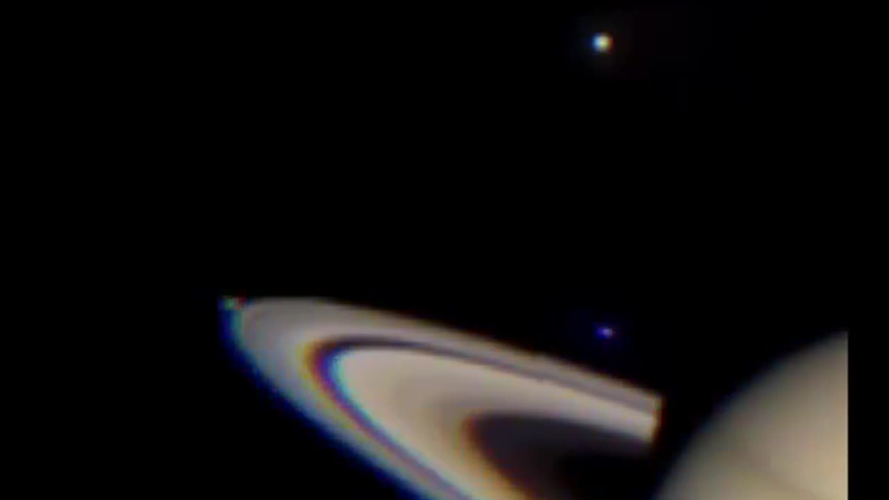 Massive object captured on telescope near the rings of Saturn