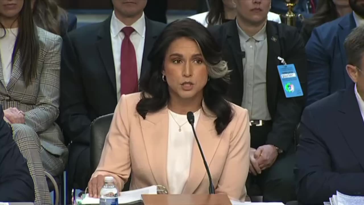 Tulsi Gabbard gives opening statement in front of Senate Intelligence Committee