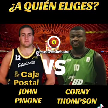 JOHN PINONE VS CORNY THOMPSON #JohnPinone #CornyThompson #joventut #estudiantes #baloncesto