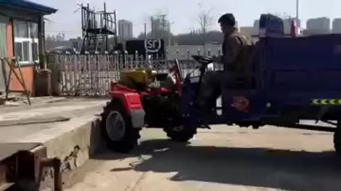 Try crossing with a 32 hp HAMMER farm tractor.
