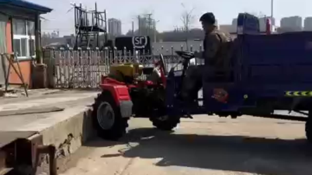 Try crossing with a 32 hp HAMMER farm tractor.