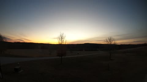 Sun ☀ Rise 1 23 26 19f/-7c the morning before the STORM