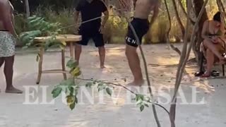 Video: con un balón se divierte Luis Díaz en Cartagena