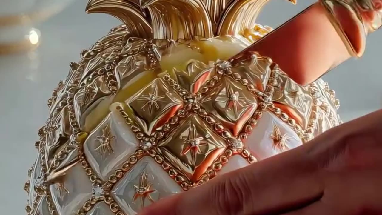 ASMR Glass Fruit Cutting | Most Relaxing & Satisfying Short Video 🎧 #Shorts #Songs #asmr #pineapple