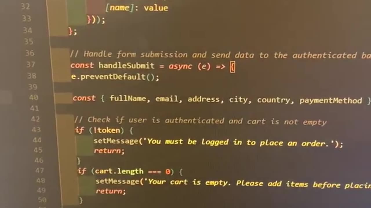 What A Checkout Code Looks Like 🧑🏾‍💻
