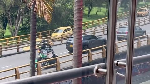 Biker Helps Man Climb Hill