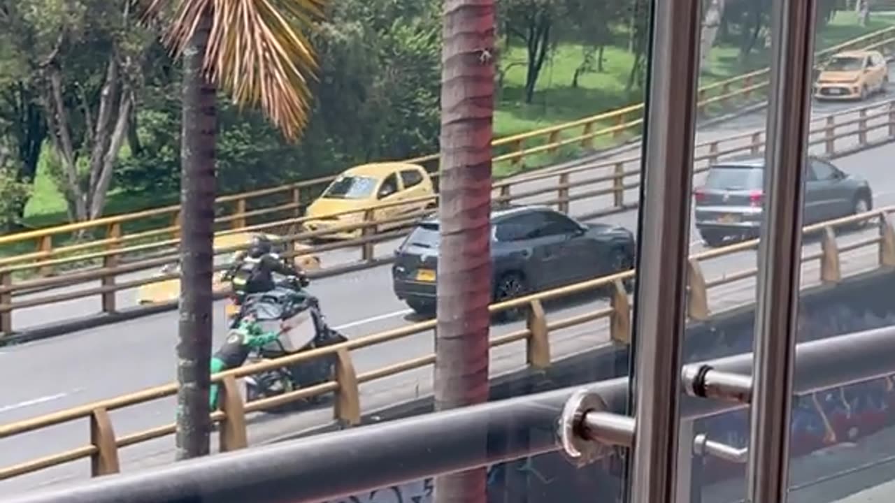 Biker Helps Man Climb Hill