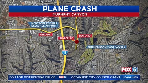 Plane crash startles San Diego community