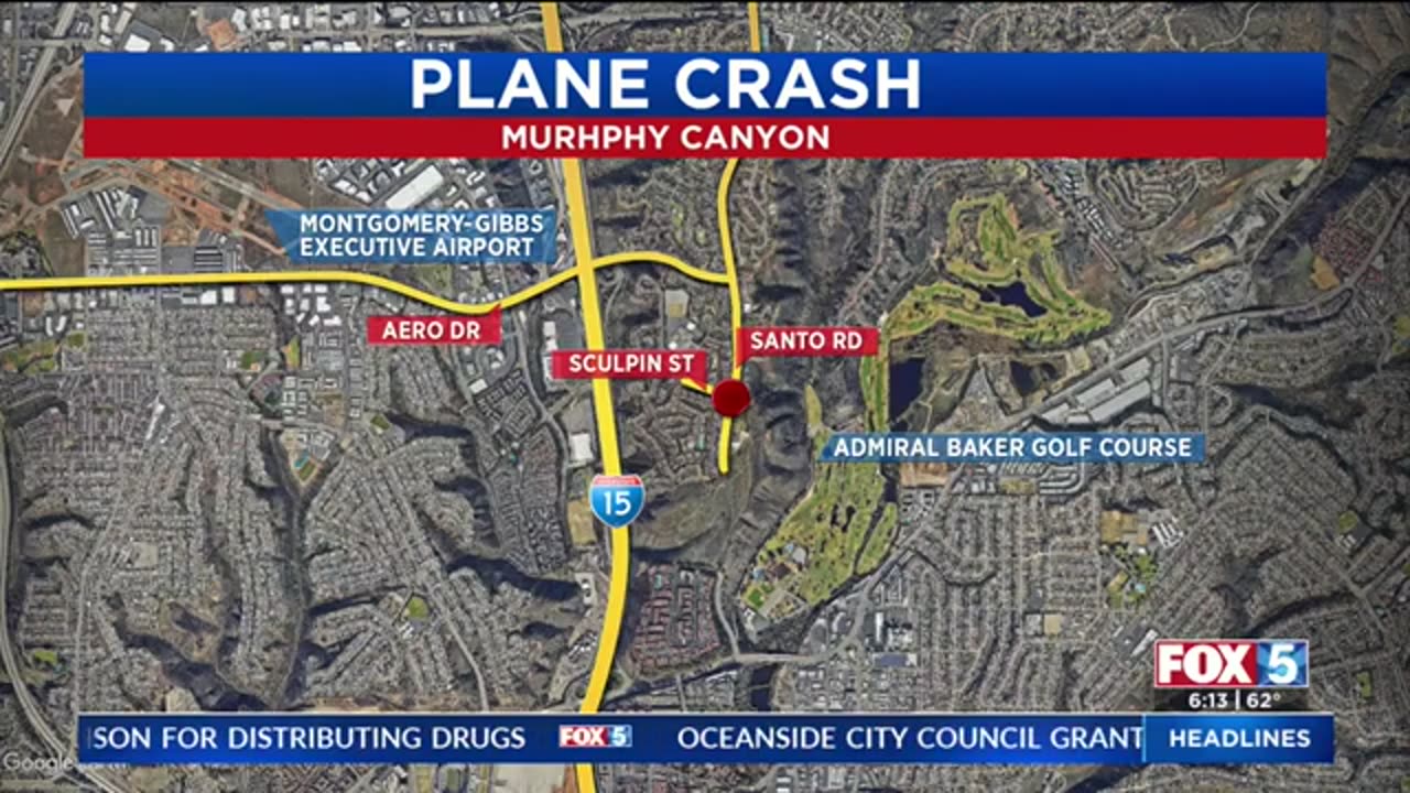 Plane crash startles San Diego community