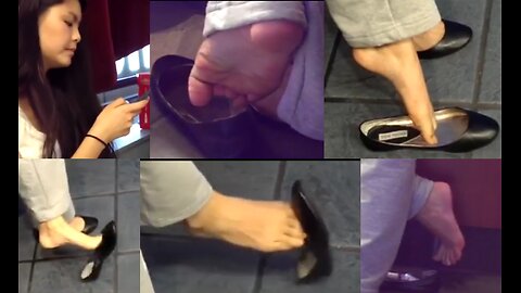 Film 178 - Cute Asian Student Active Dangling Shoeplay - Full 21 Min Vid Available