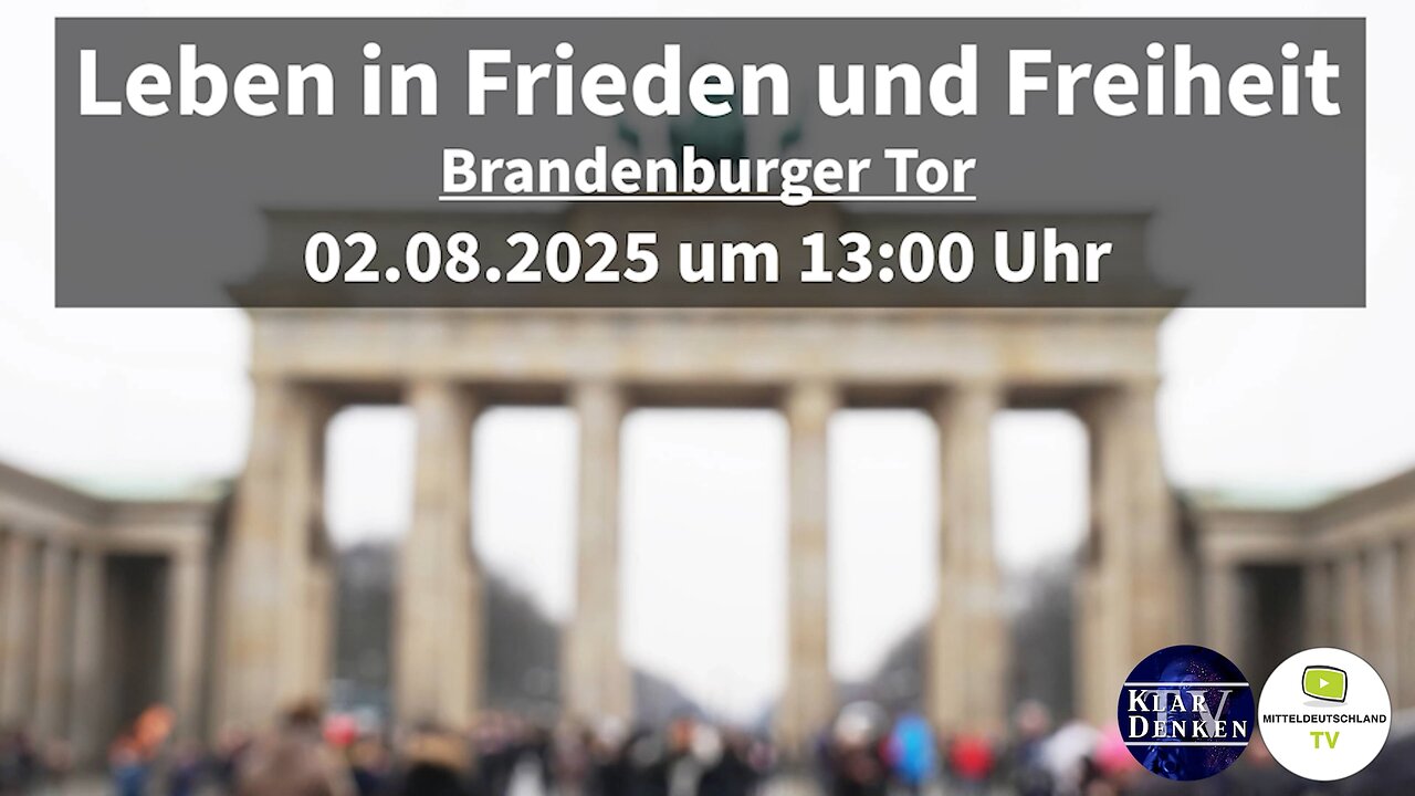 LIVE ab ca. 13.00 Uhr aus Berlin vom Brandenburg Tor