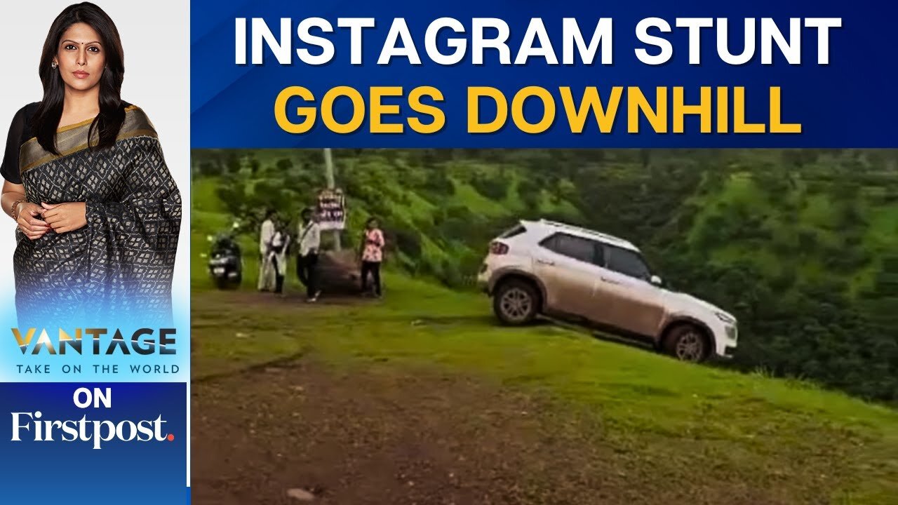 Car Plunges Into 300-foot Gorge in India After Stunt Goes Wrong | Vantage with Palki Sharma