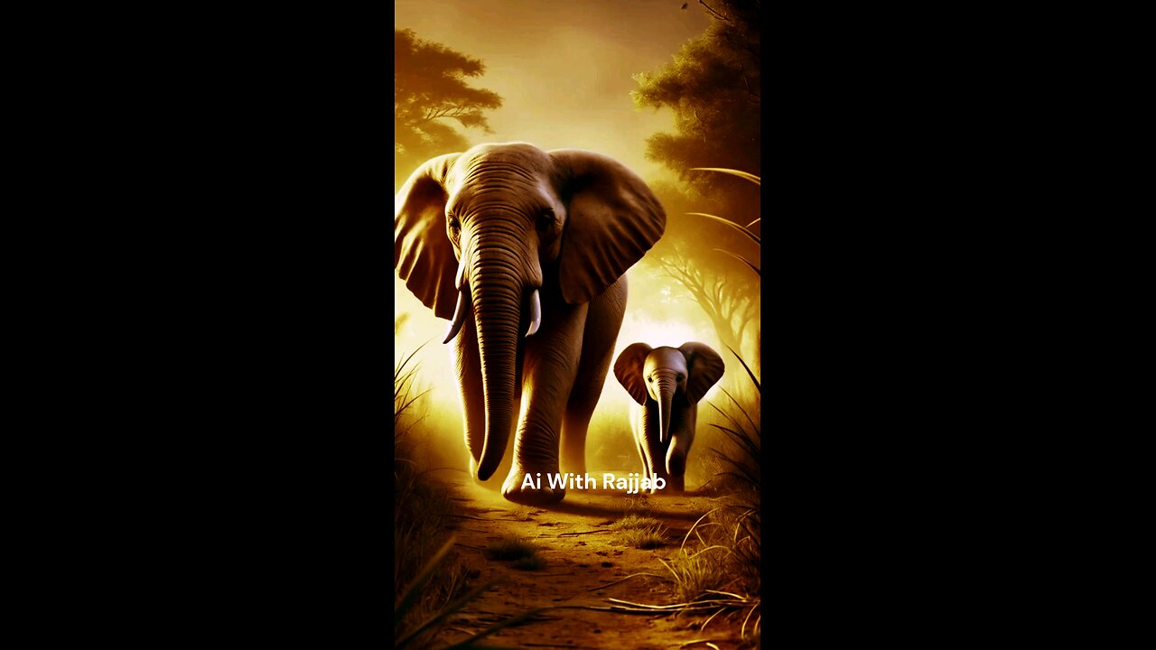 Baby Elephant’s Rescue 🐘💔 | AI Animated Story | AI With Rajjab | #shorts #shortsfeed #viral