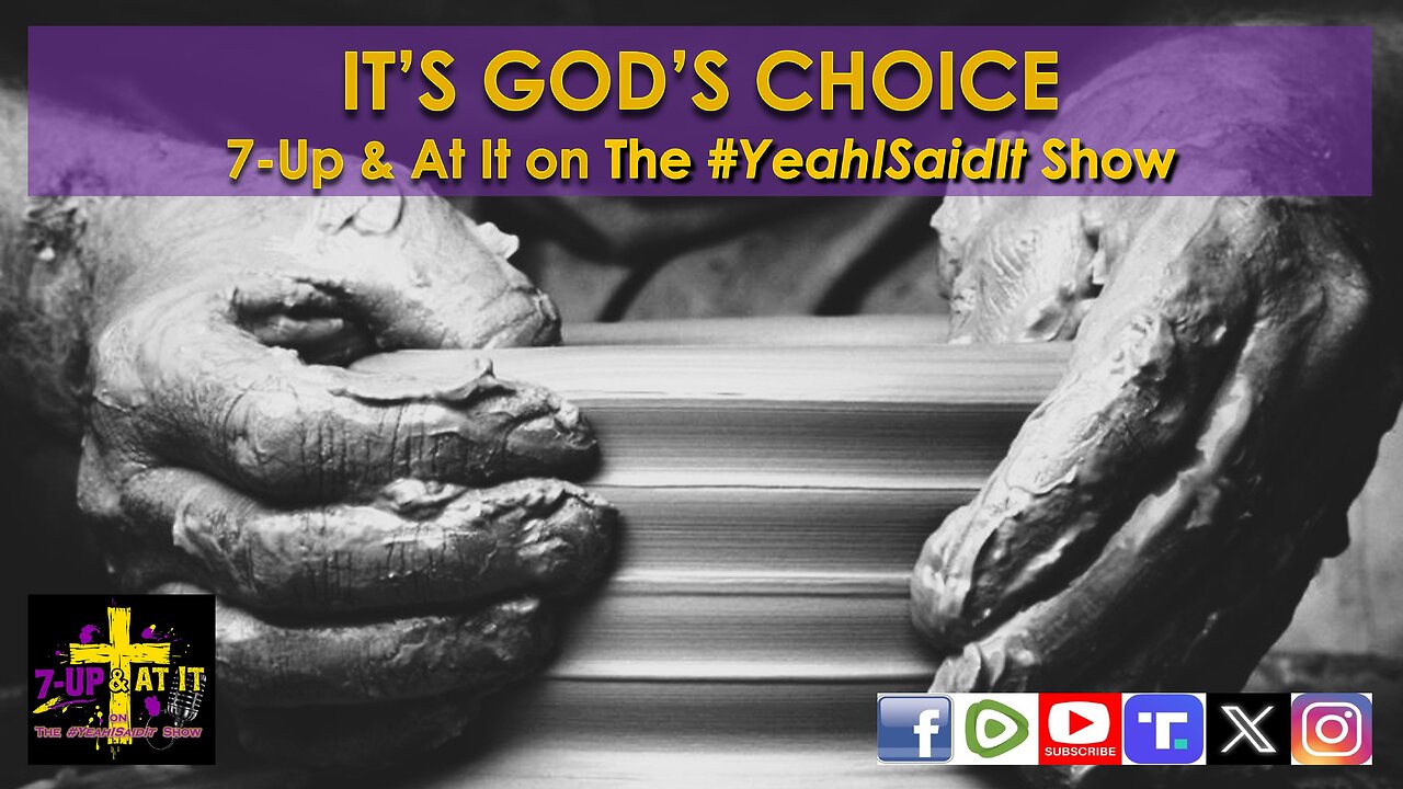 WORD OF THE DAY: ROMANS 9:16 - IT'S GOD'S CHOICE