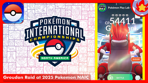 Groudon Raid at 2025 Pokemon NAIC | Pokemon GO