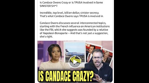 Candace Owens Crazy or is TPUSA Involved in Some SINISTER SH*T