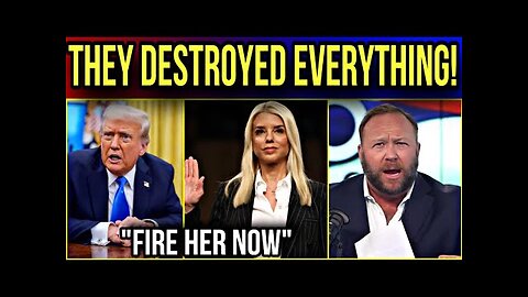 You Won't Believe what Alex Jones Just Revealed About Pam Bondi | Ex CIA Officer Blows The Whistle