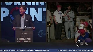 ‘Leave My Father Out of It’: Tucker Carlson Threatens to ‘Kick’ Student’s ‘Ass’ During Turning Point USA Debate