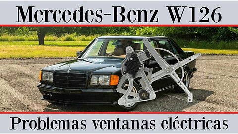 Mercedes Benz W126 - Cómo reparar una ventana eléctrica y reemplazar el regulador tutorial