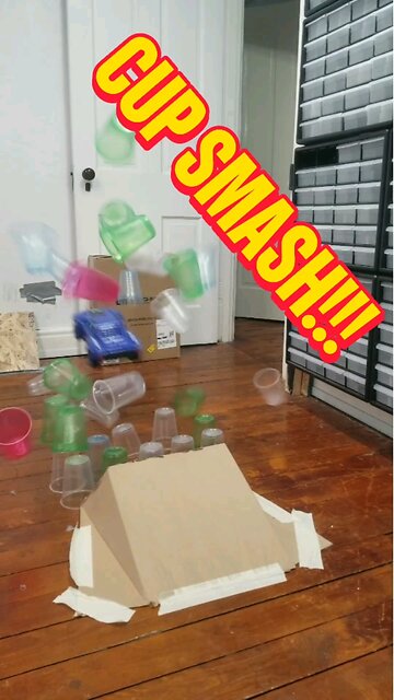 RC Car vs Cups!