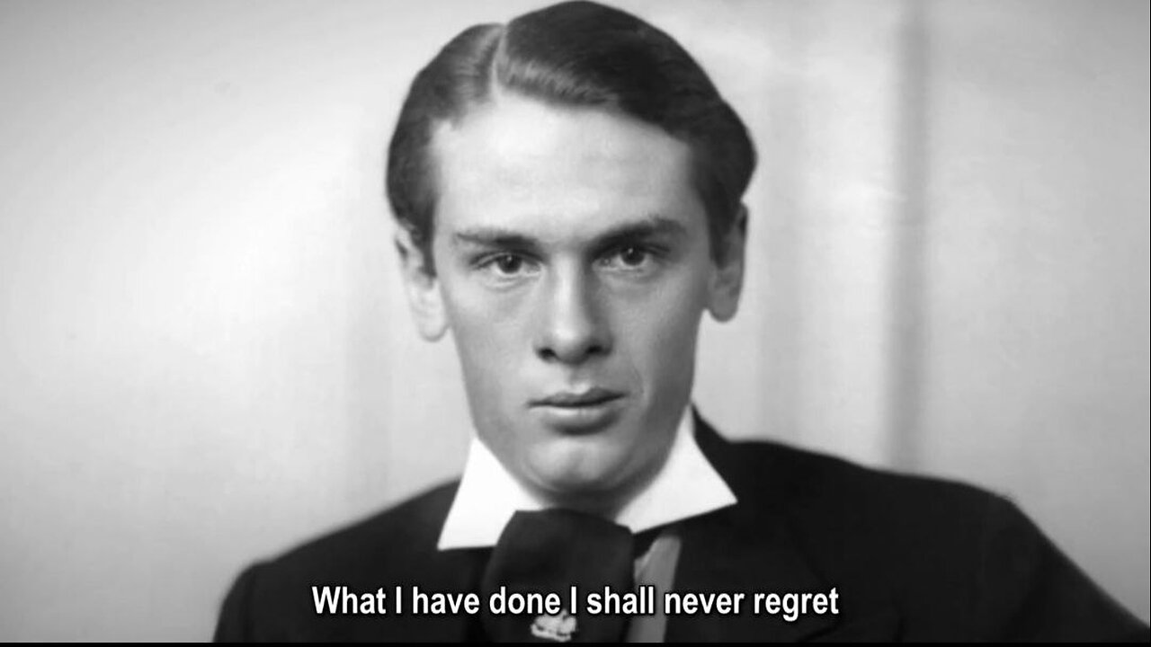 Powerful speech from English aristocrat John Amery, who fled to help the German National Socialist
