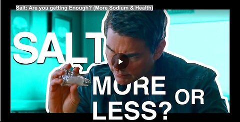 "Salt Intake: Are You Getting Enough? Exploring Sodium and Health"