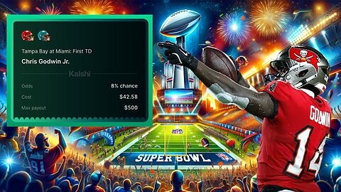 I PROVED Them Wrong With My Kalshi Prediction And WON Big With Chris Godwin Scoring FIRST!