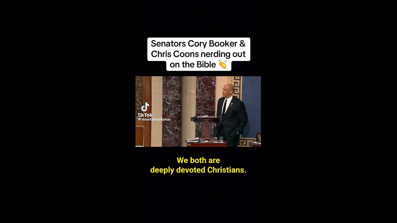 Cory Booker preached at the Senate floor