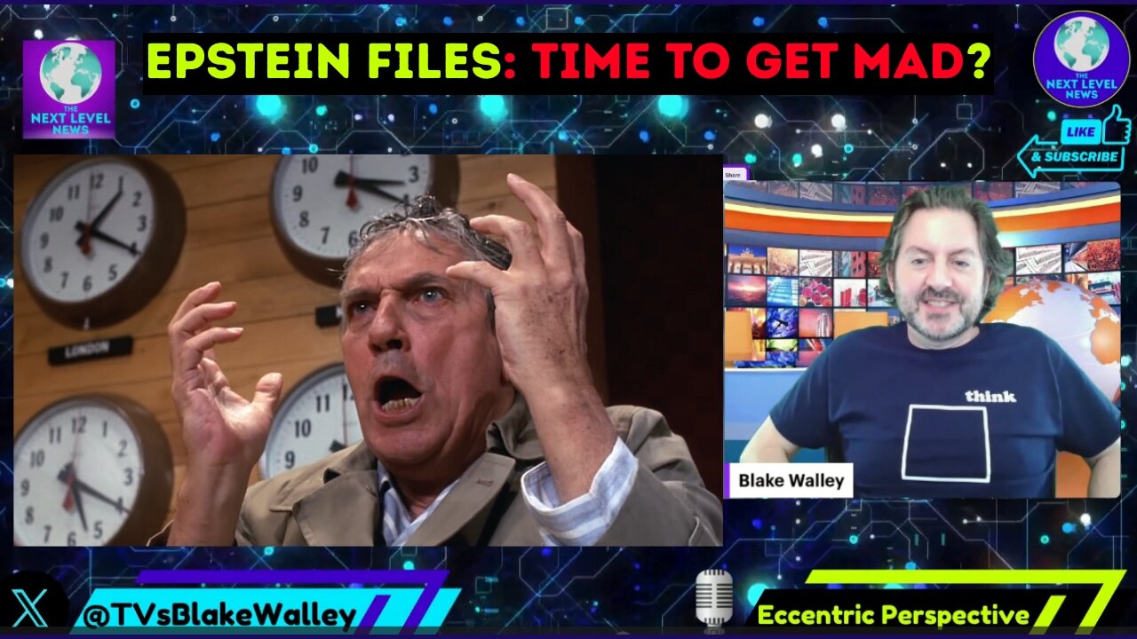 Epstein Files: Time to Get Mad as Hell?