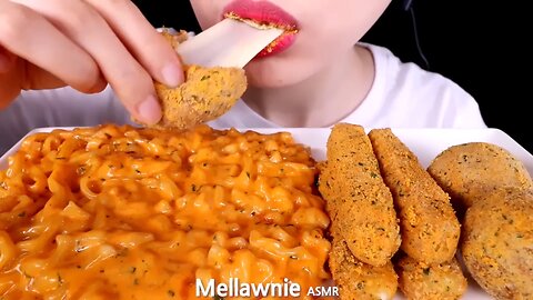 ASMR CHEESY CARBO FIRE NOODLES, CHEESE BALL, CHEESE STICKS 까르보불닭, 뿌링치즈볼, 치즈스틱EATING SOUNDS MUKBANG먹방