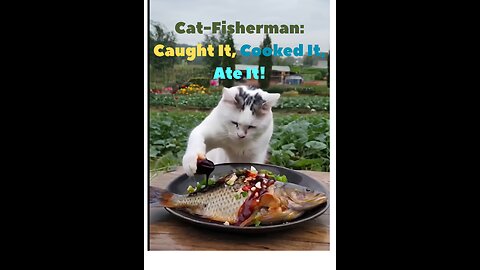 Cat's Fishing Trip: From Catch to Dinner! Funny Cats & Memes 2025